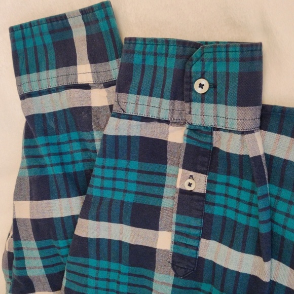 American Eagle. Men's Blue Plaid Shirt - Picture 9 of 9
